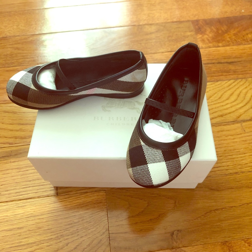 Brand New Girls Burberry Houscheck Ballerina Shoes